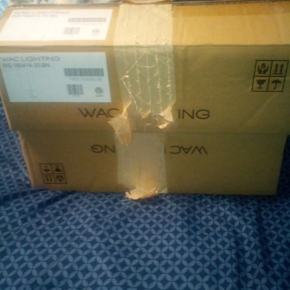 New In Box WAC Nickel Finish Light Fixture - Picture 2 of 4